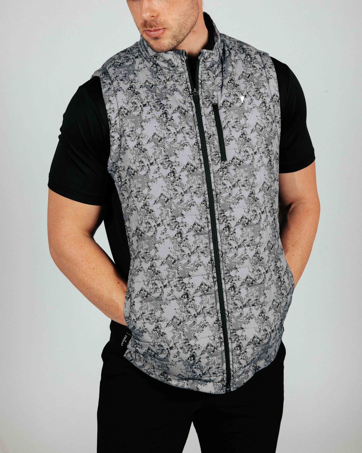 Marble Puff Vest