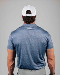 Dusty Blue Speckle Blade Polo