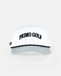 White Serif Two Tone Hat