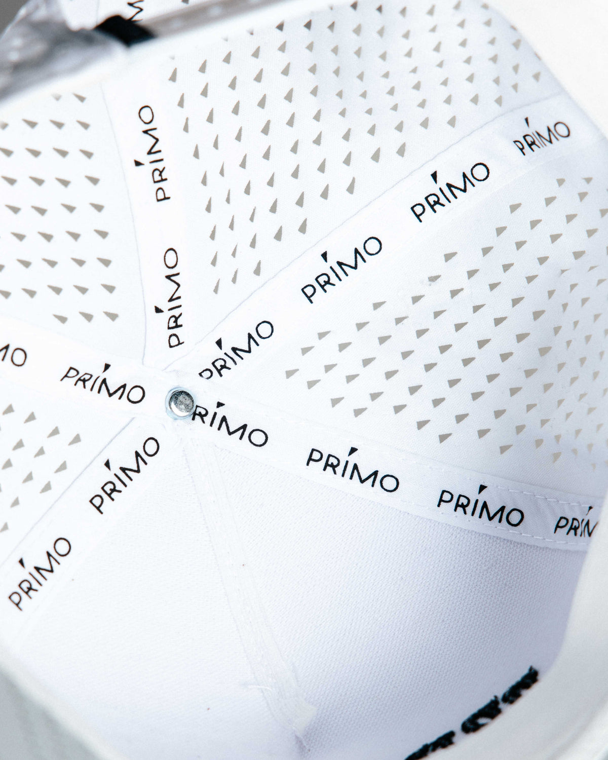 White Serif Two Tone Hat