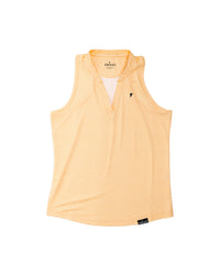 Women's Apricot Sleeveless Blade Polo