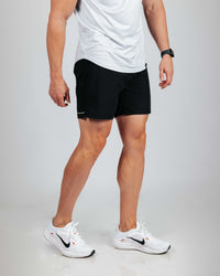 Men's Black Active Shorts w/Liner