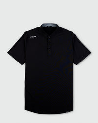 Black Cursive Blade Polo