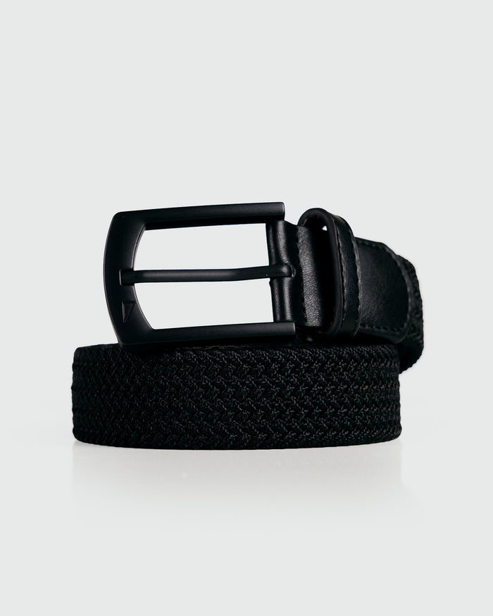 Black Pro Braided Belt