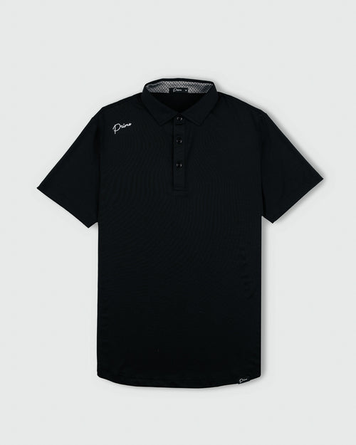 Black Cursive Classic Polo