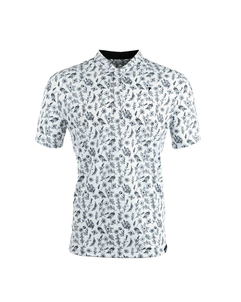 Primo Blade Collar Polo Black Floral