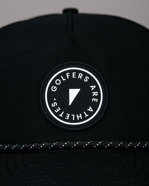 Black “Golfers are Athletes” Patch Hat
