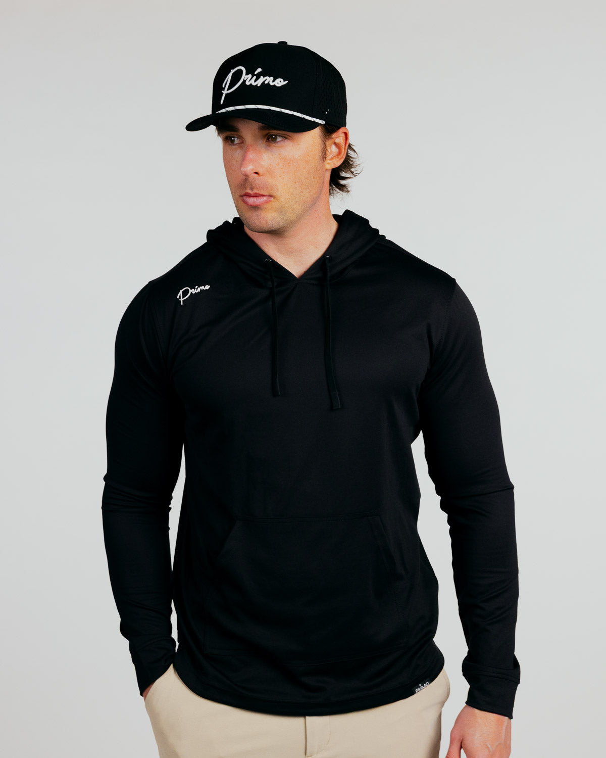 Black Cursive Golf Hoodie