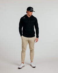 Black Cursive Golf Hoodie