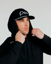 Black Cursive Golf Hoodie