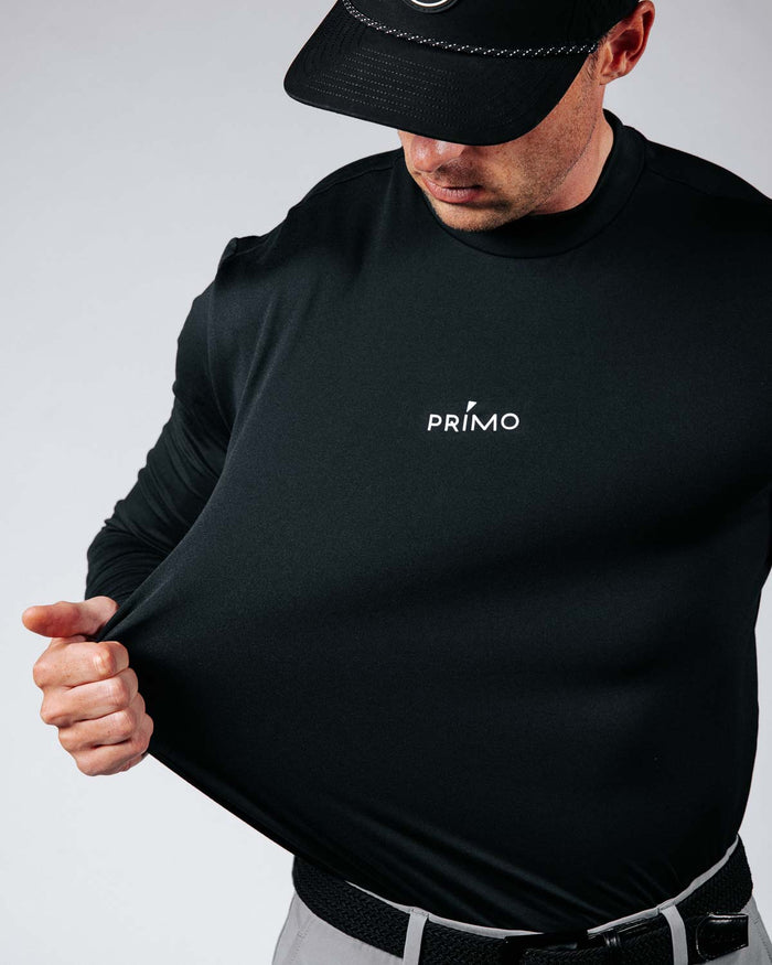 Black Mock Neck Long Sleeve