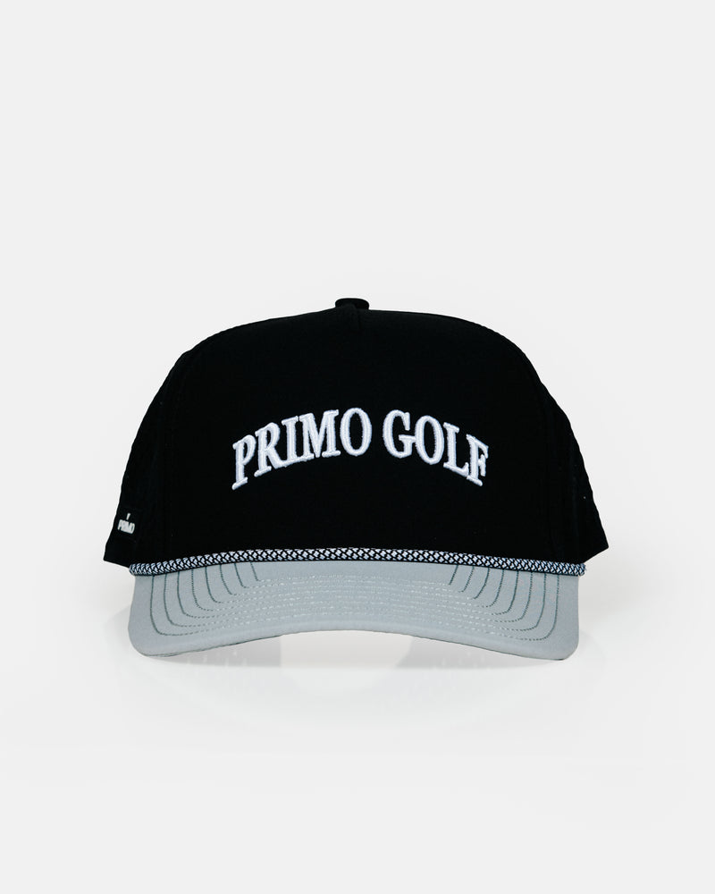 Black Serif Two Tone Hat