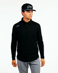 Black Waffle Quarter Zip
