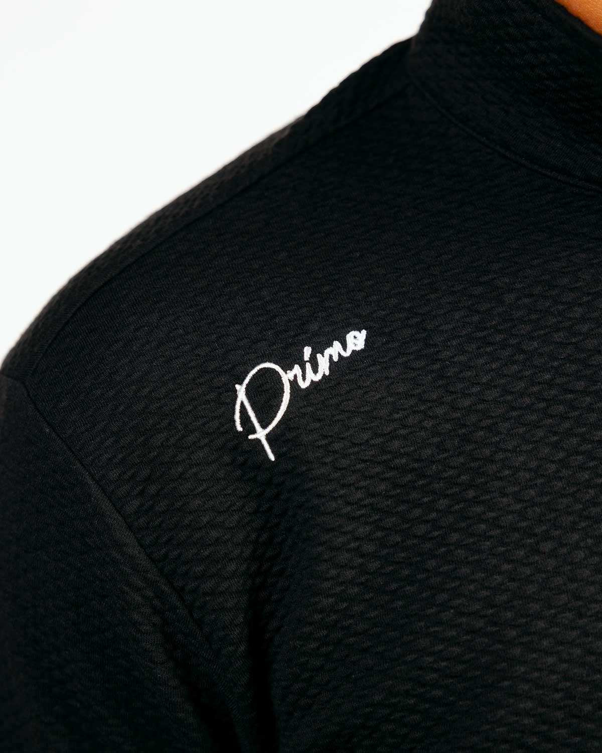 Black Waffle Quarter Zip