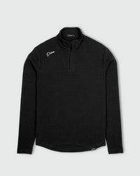 Black Waffle Quarter Zip
