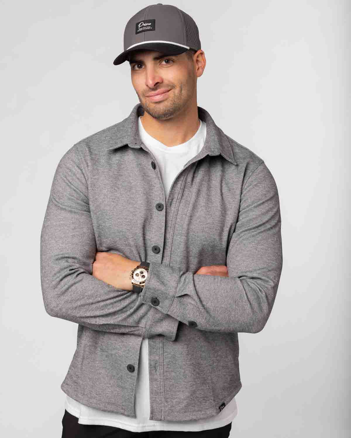 Dark Gray Button Up Shirt