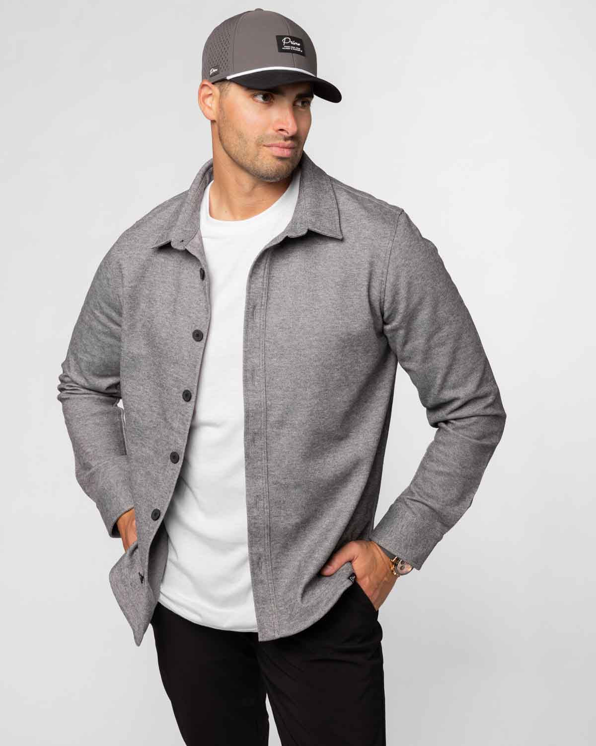 Dark Gray Button Up Shirt