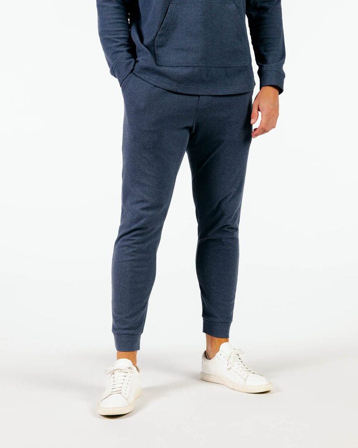 Primo Rib Knit Jogger - Blue Gray