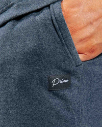 Blue Gray Brushed Rib Knit Jogger