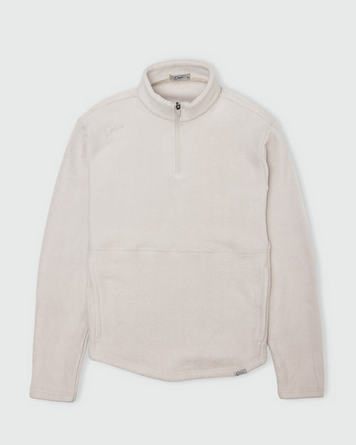 Light Khaki Polar Fleece Q Zip