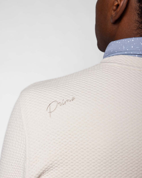 Light Khaki Waffle Crew Neck
