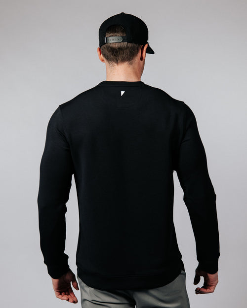 Men's Black Golf Crew Neck
