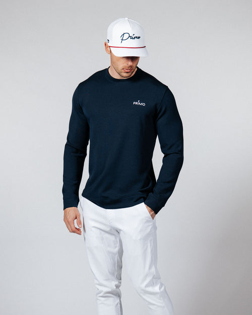 Men's Navy Golf Crew Neck