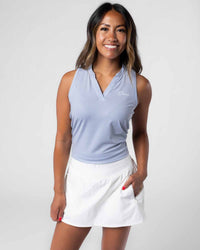 Women's Crosswind Sleeveless Blade Collar Polo