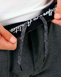 Dark Gray Brushed Rib Knit Jogger