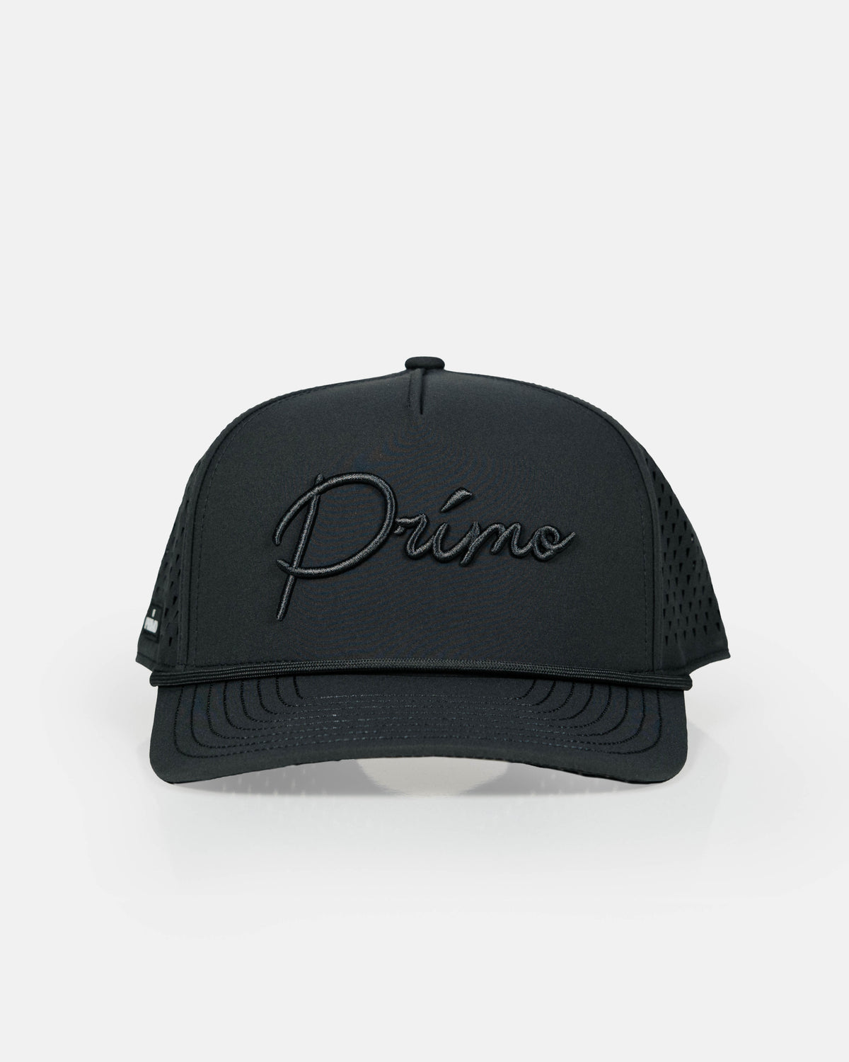 Dark Gray Monochrome Cursive Hat