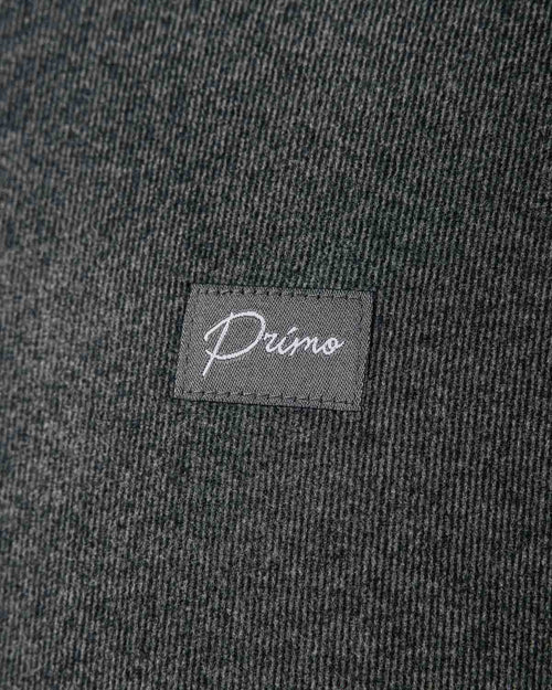 Dark Gray Brushed Rib Knit Hoodie