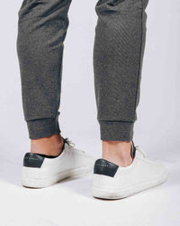 Dark Gray Brushed Rib Knit Jogger