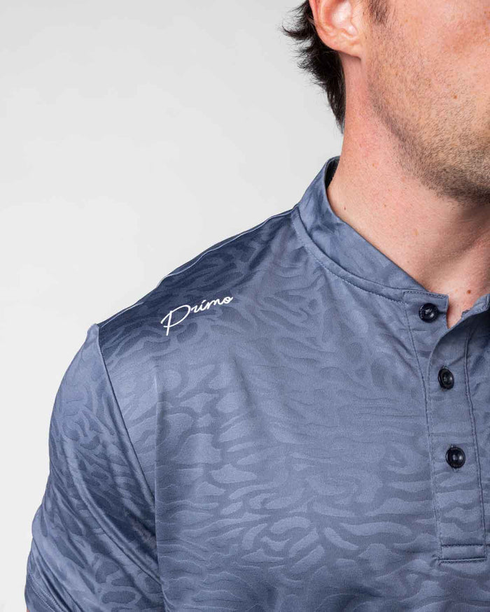 Dusty Blue Luxe Blade Polo