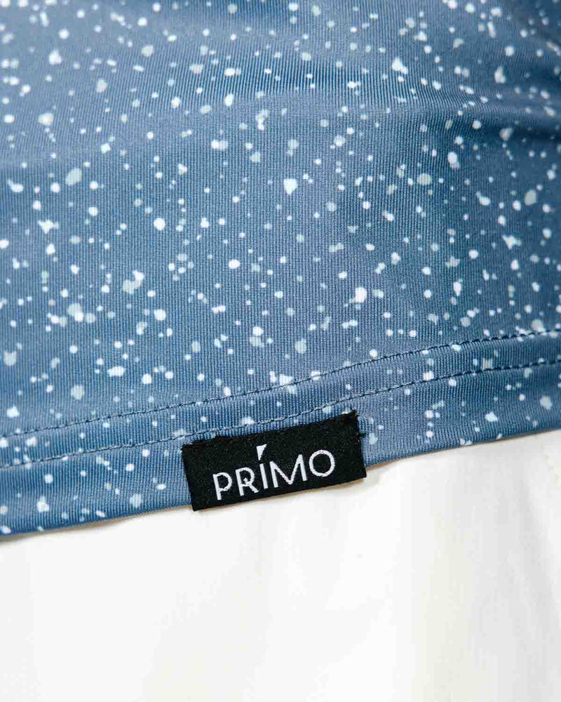 Women's Dusty Blue Speckled Polo