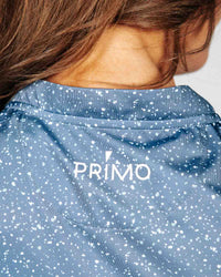Women's Dusty Blue Speckled Polo