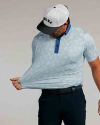 Frosted Floral Classic Polo