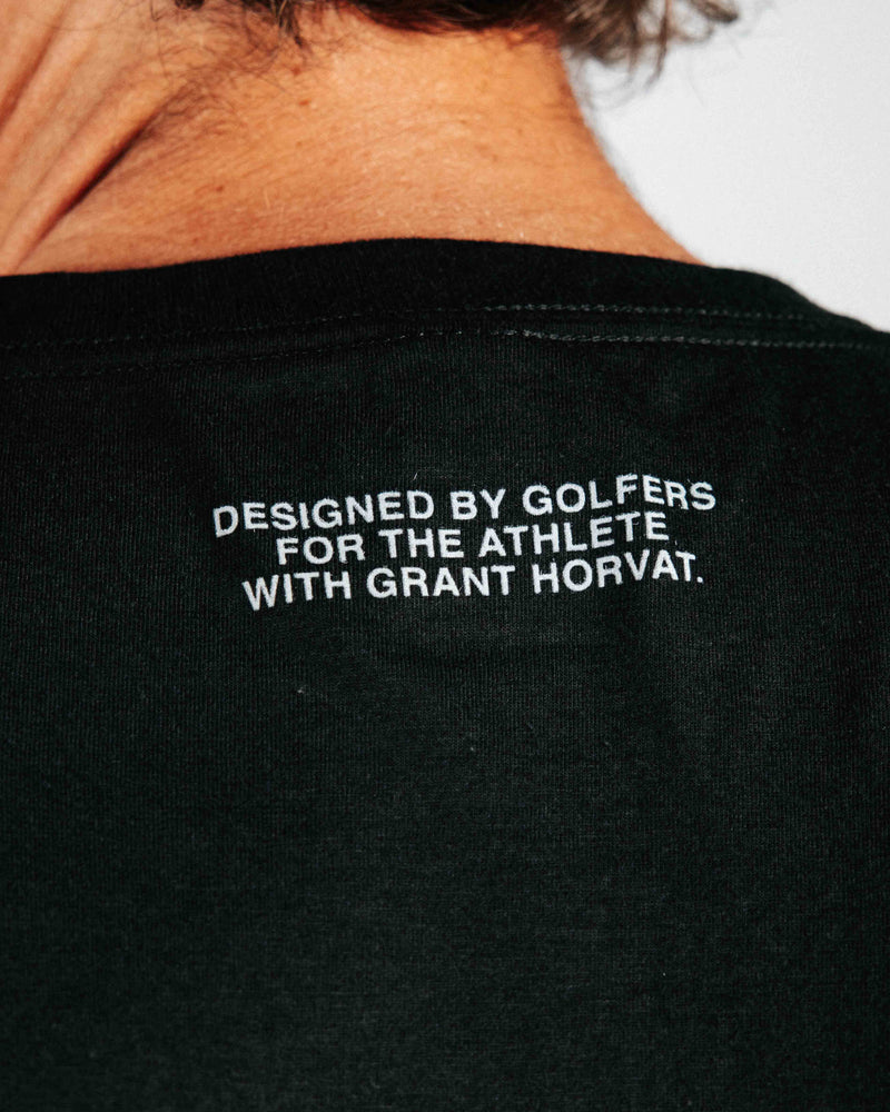 Grant Horvat Golfers are Athletes Black Tee