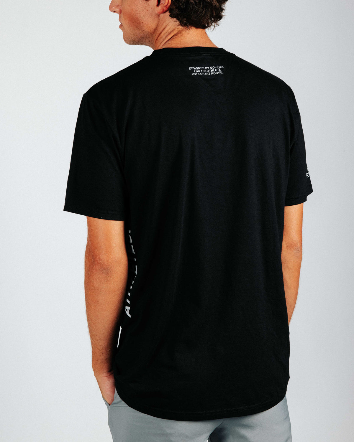 Grant Horvat Golfers are Athletes Black Tee