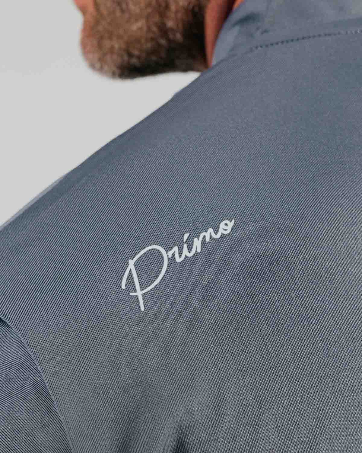 Gray Cursive Blade Polo (Si Woo Saturday Polo)