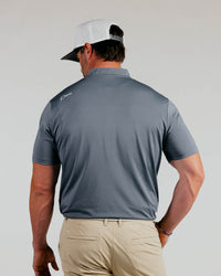 Gray Cursive Blade Polo (Si Woo Saturday Polo)