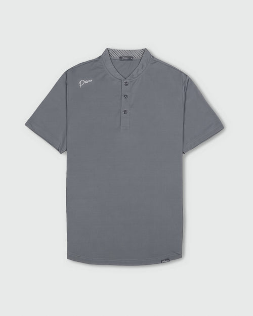 Gray Cursive Blade Polo (Si Woo Saturday Polo)