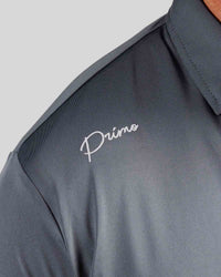 Gray Cursive Classic Polo