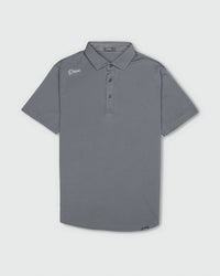 Gray Cursive Classic Polo
