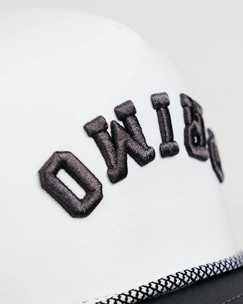 White | Gray Upside Down Hat