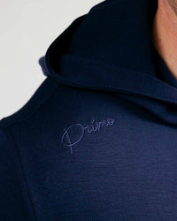 Navy Heather Short Sleeve Recovery Hoodie
