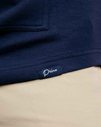 Navy Heather Short Sleeve Recovery Hoodie