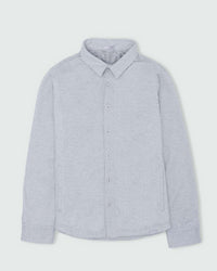 Light Gray Lined Button Up Shirt