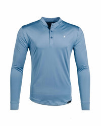 Blue Shadow Long Sleeve Blade Polo