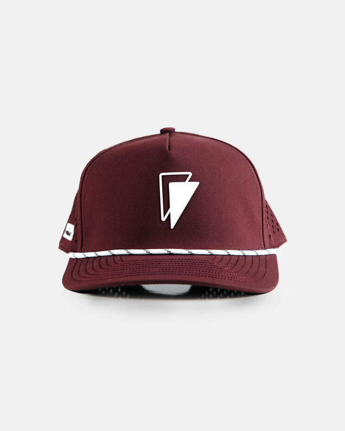 Maroon Double Flag Hat