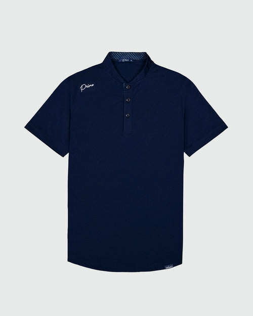 Navy Cursive Classic Polo